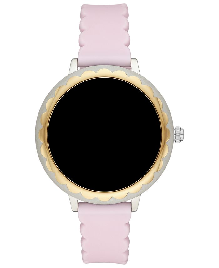 kate spade new york Women's Pink Silicone Smart Watch Strap - Macy's