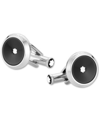 Montblanc Men's Star Stainless Steel Cuff Links - Macy's