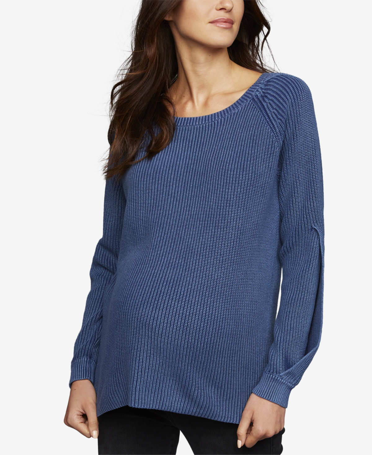 Shop A Pea In The Pod Maternity Boyfriend Sweater In Blue
