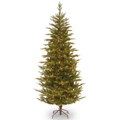 National Tree Company - National Tree 7 .5' Frasier Grande Slim Tree with 600 Clear Lights