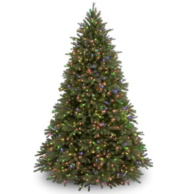 National Tree Company - National Tree 7 .5' "Feel Real" Jersey Fraser Fir Hinged Tree with 1250 Multi Lights