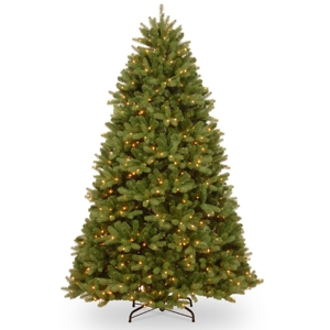 National Tree 6' Feel Real Newberry Spruce Hinged Tree with 600 Dual Color Led Lights