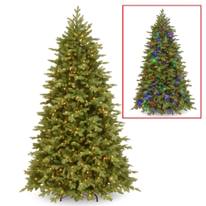 National Tree Company 7 5' Feel Real Princeton Fraser Fir Tree with 800 Dual Color Led Lights & PowerConnect