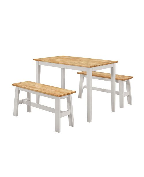 4d Concepts New York Table With Benches Reviews Home Macy S