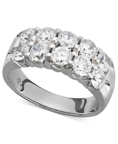 Two-Row Certified Diamond Band Ring in 14k White Gold (2 ct. t.w.)