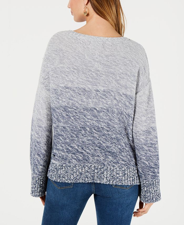 Style & Co Gradient Front-Braid Sweater, Created for Macy's & Reviews ...