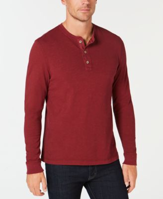 Club Room Men's Garment Dyed Henley, Created for Macy's
