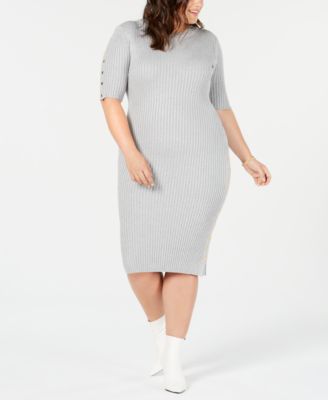 Say What? - Trendy Plus Size Sweater Dress