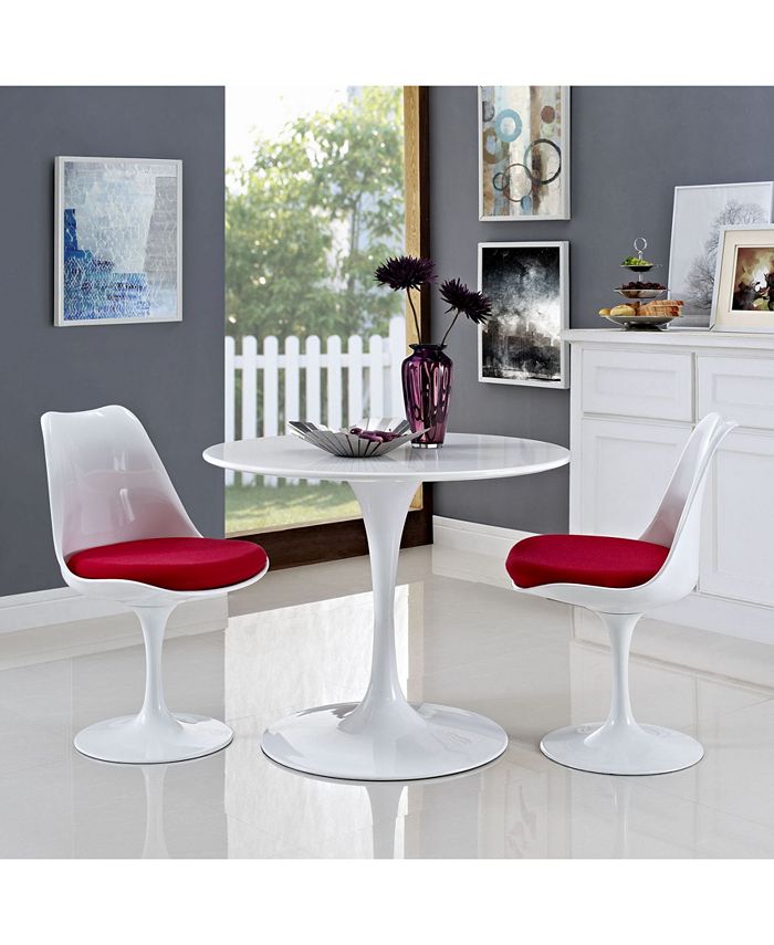 Modway Lippa 36" Round Wood Top Dining Table Macy's