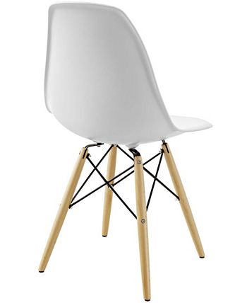 Modway - Pyramid Dining Side Chair in White