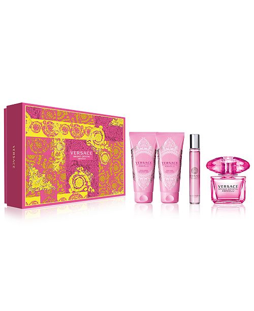 Versace 4 Pc Bright Crystal Absolu Gift Set Reviews All Perfume Beauty Macy S