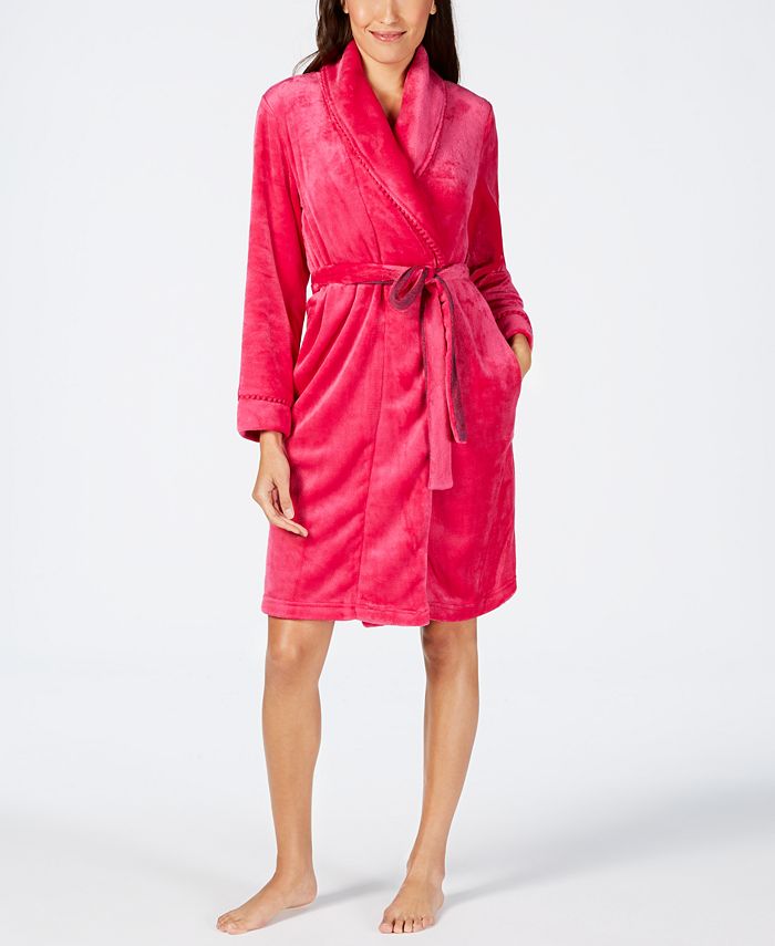 Sesoire Fleece Knit Wrap Robe Macy's
