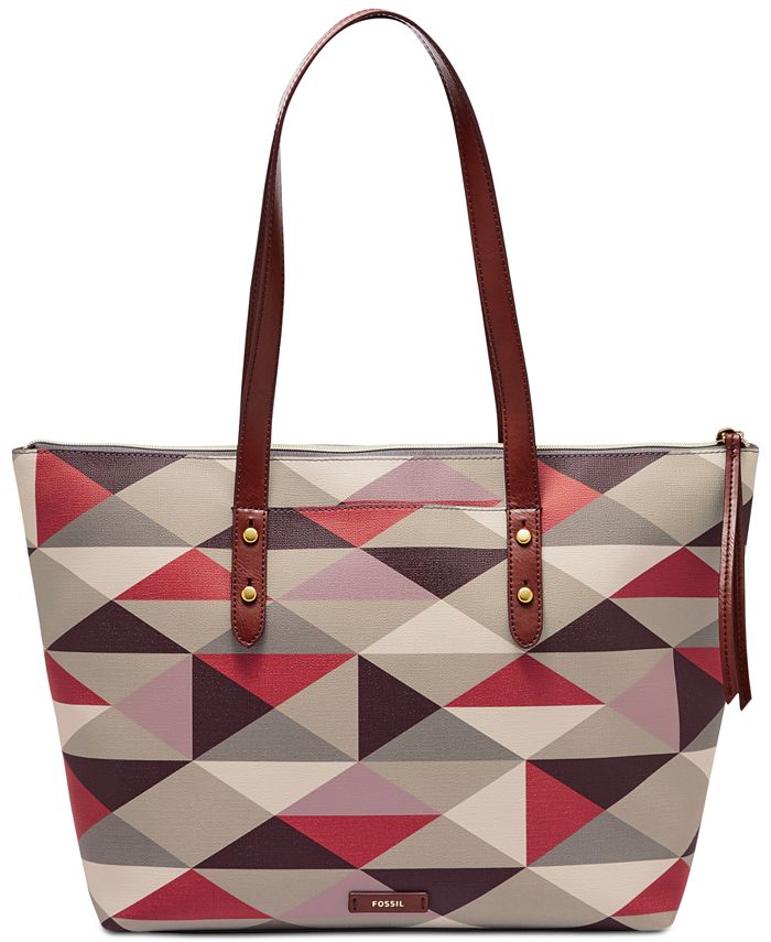 Fossil Jayda Printed Tote Macy s