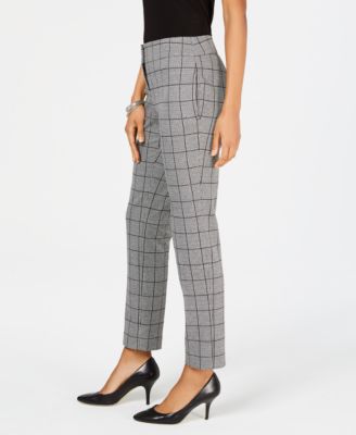 Kasper Women's Plaid Pants - Classic Checkered Trousers For Casual Wear - View #7