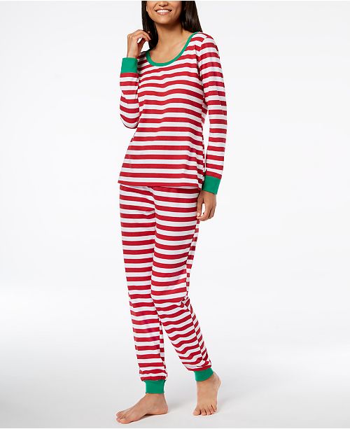 Family Pajamas Matching Women's Holiday Stripe Pajama Set, Created for ...