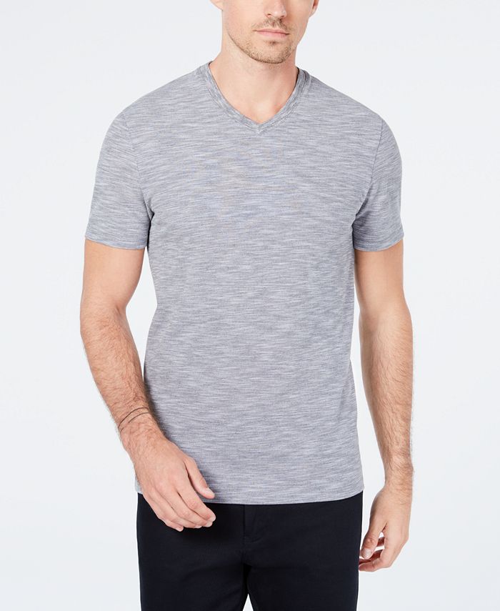Ryan Seacrest Distinction Men's Heathered V-Neck T-Shirt, Created for ...