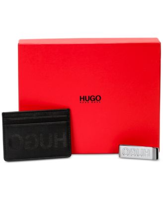 Hugo Boss - Men's Leather Card Case & Money Clip Gift Set
