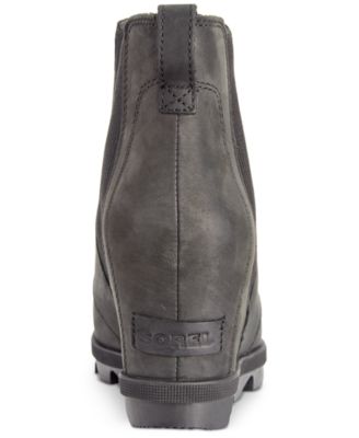 sorel chelsea wedge black