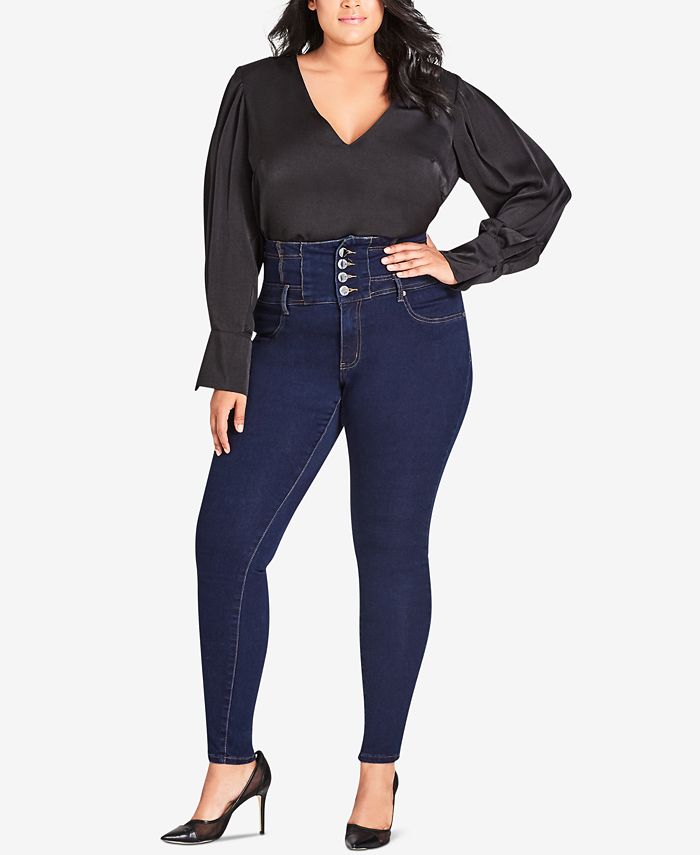 City chic clearance corset jeans