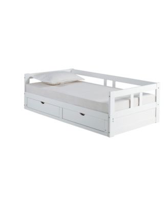 Bolton Furniture - Melody Day Bed with Storage, White