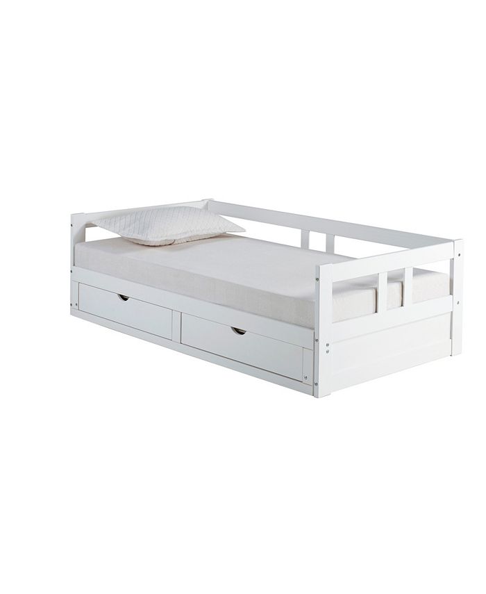 Bolton Furniture Melody Twin To King, Twin Daybed With Trundle And Storage Drawers