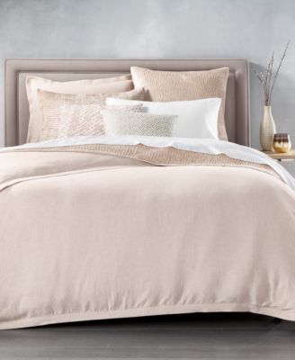 macy's hotel collection linen duvet cover