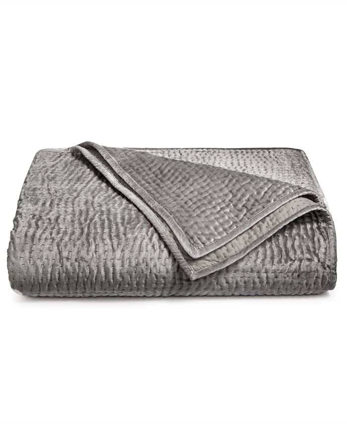 Hotel Collection CLOSEOUT! Velvet Quilted Full/Queen Coverlet, Created