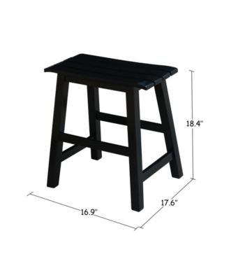 Slat Seat Stool - 18" Seat Height