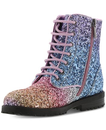 Polly sophia clearance glitter combat boot