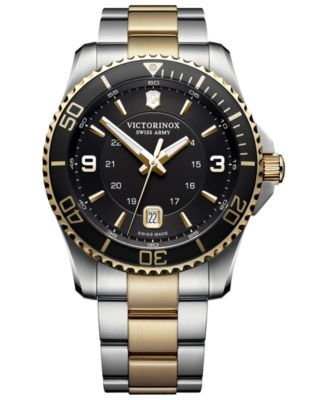 Victorinox Swiss Army - Men's Swiss Maverick Two-Tone Stainless Steel Bracelet Watch 43mm