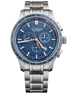 Victorinox - Men's Swiss Chronograph Alliance Stainless Steel Bracelet Watch 44mm