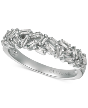 image of Le Vian Diamond Baguette Statement Ring (1/2 ct. t.w.) in 14k Rose Gold