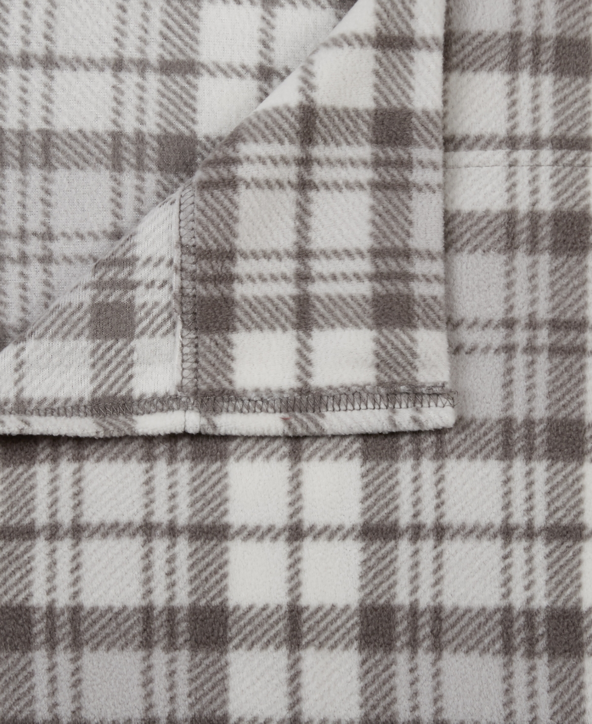 Sleep Philosophy True North By  Micro Fleece 3-pc Twin Sheet Set Bedding In Grey Plaid