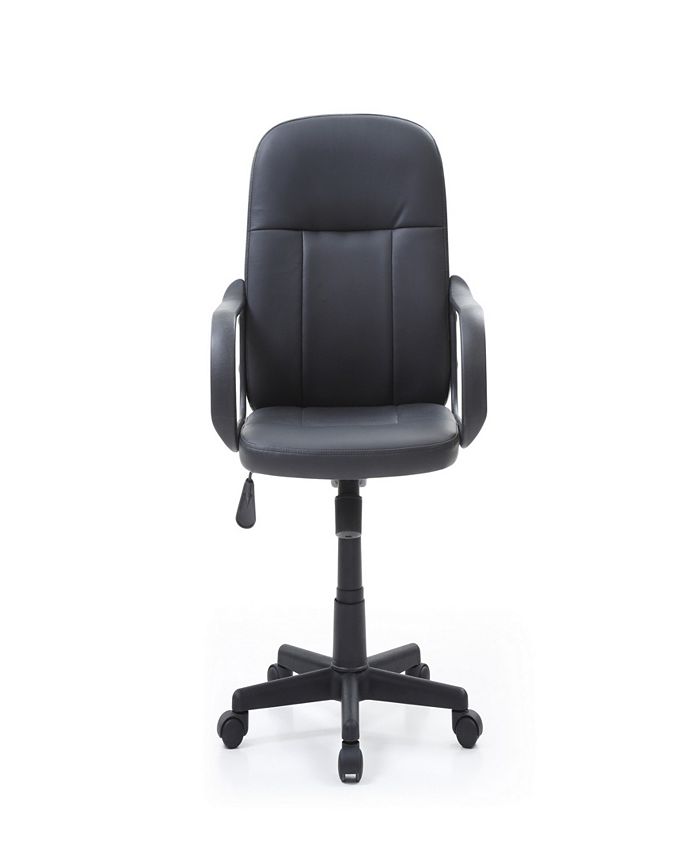Hodedah MidBack, Adjustable Height, Swiveling Office Chair Upholstered