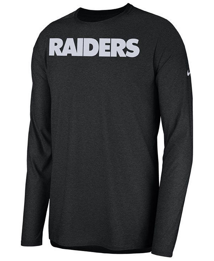 Nike Men's Oakland Raiders Player Long Sleeve Top - Macy's