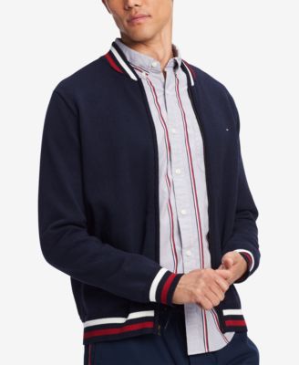 tommy hilfiger men's full zip sweater