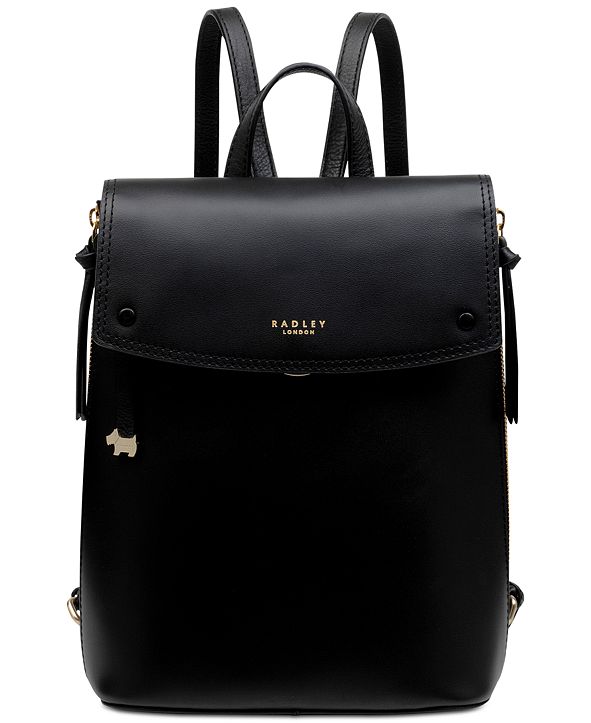 Radley London Small Flapover Leather Backpack & Reviews - Handbags ...
