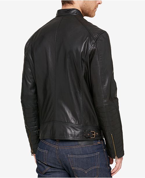 Cole Haan Men's Leather Jacket & Reviews - Coats & Jackets - Men - Macy's