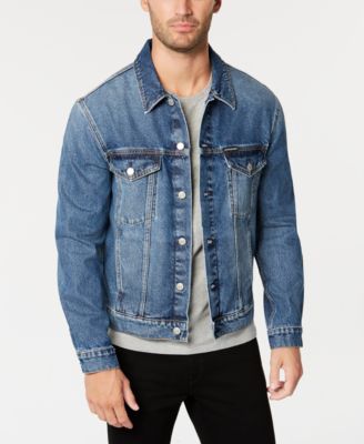 calvin klein denim jacket mens