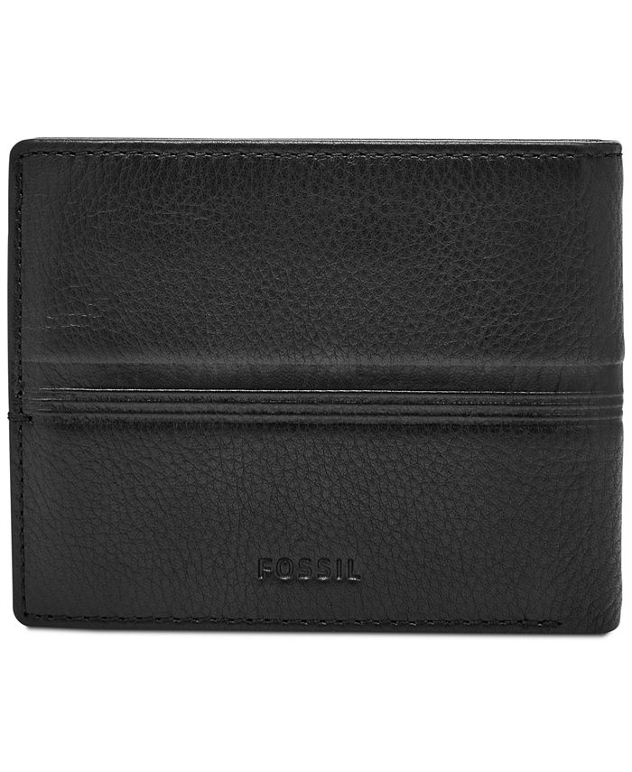 Fossil Men's Roger Embossed Leather Wallet & Reviews - All Accessories ...