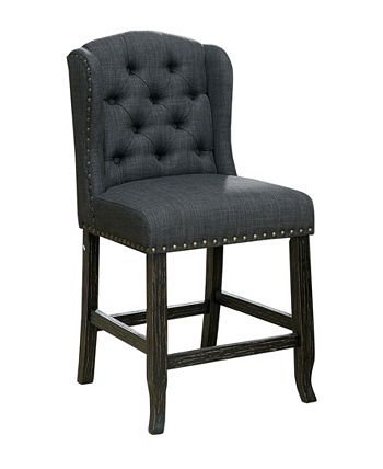 Furniture of America - Langly Pub Chair (Set Of 2), Quick Ship