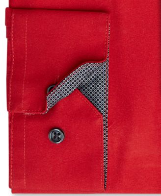 Men's Slim-Fit Non-Iron Performance Solid Dress Shirt