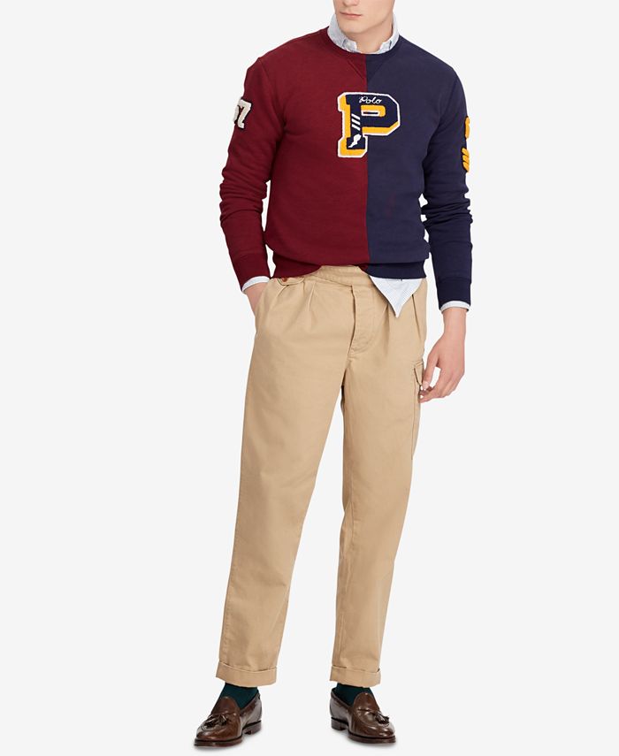 Polo Ralph Lauren Men's Colorblocked Fleece Sweatshirt - Macy's