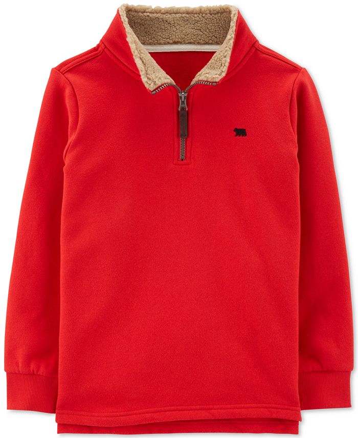 Carter's half online zip pullover sweater