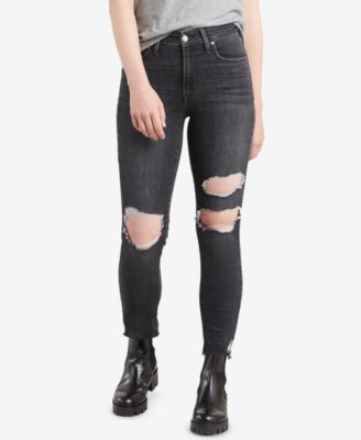 721 high rise ripped skinny jeans