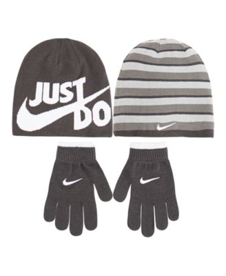 Nike - Big Boys 2-Pc. Reversible Beanie Hat & Gloves Set