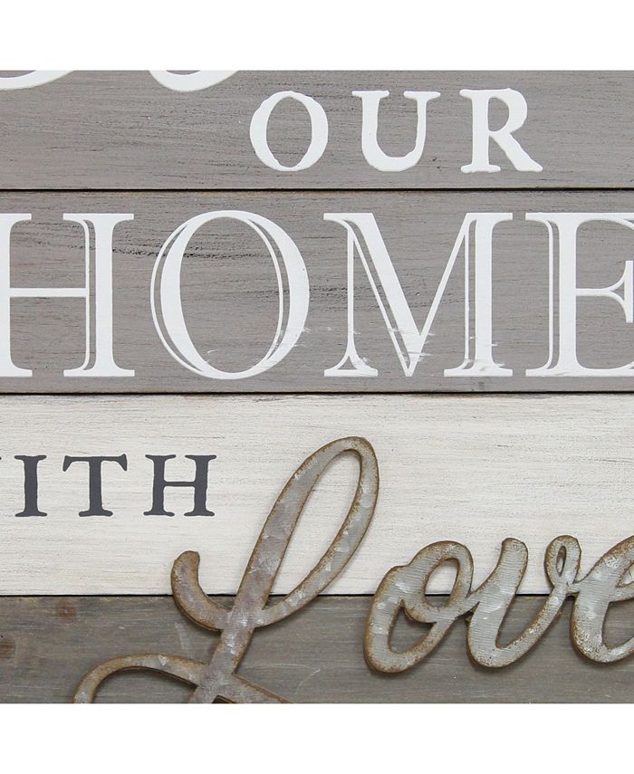Stratton Home Décor Stratton Home Decor "Bless our home with love and laughter" Wall Art Macy's