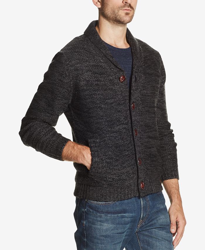 Weatherproof Vintage Men's Two-Tone Sweater Jacket - Macy's