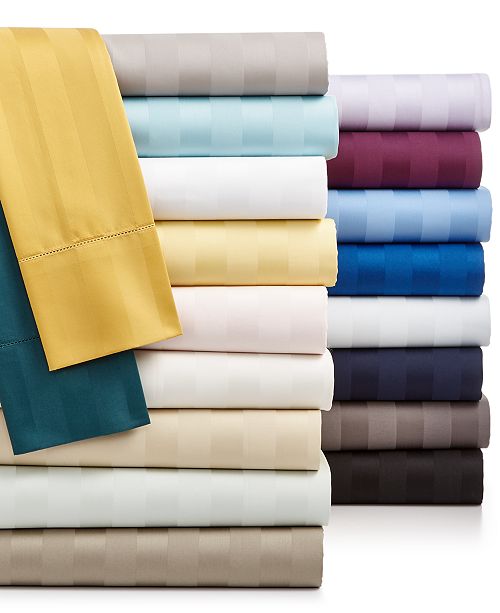 Charter Club Stripe Sheet Sets, 550 Thread Count 100 Supima Cotton