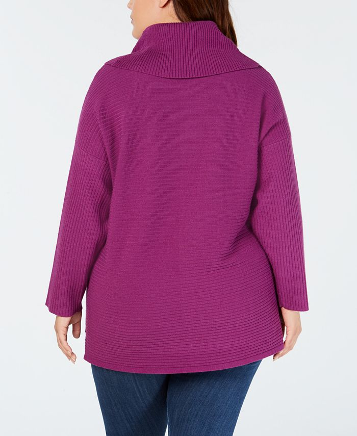 Style & Co Plus Size Cowl-Neck Sweater, Created for Macy's - Macy's